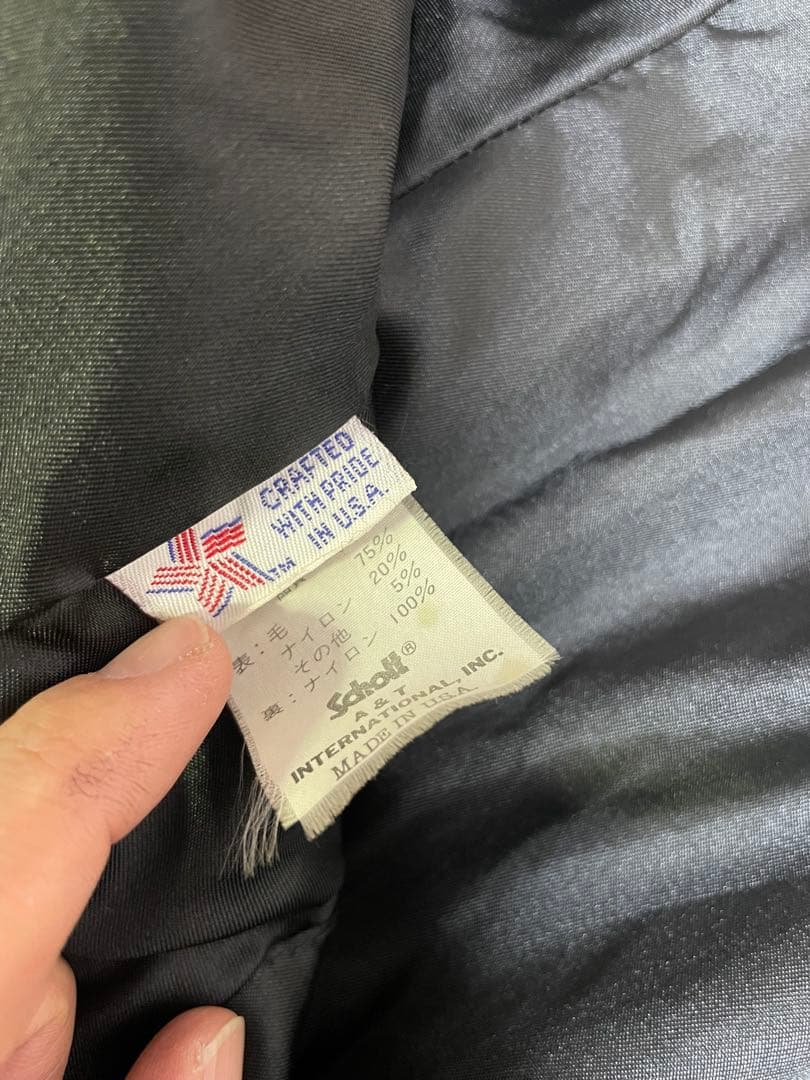 USA製SCHOTT シングルジャケット　ウール