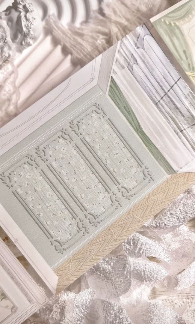 【9062】海外　マステ　2/4/巻PET重油マスキングテープ　室内　壁　背景系