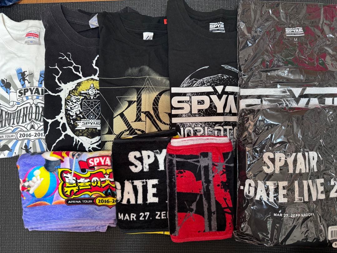 SPYAIR Tシャツ タオル パーカー ラババン 缶バッジ メッシュポーチ