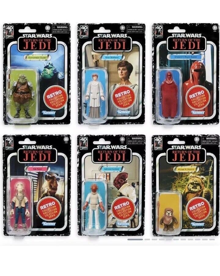 スターウォーズ レトロ コレクション ジェダイの帰還 6体マルチパック