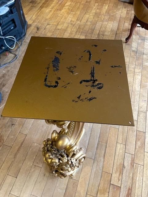 バロックスタイル ゴールド装飾柱