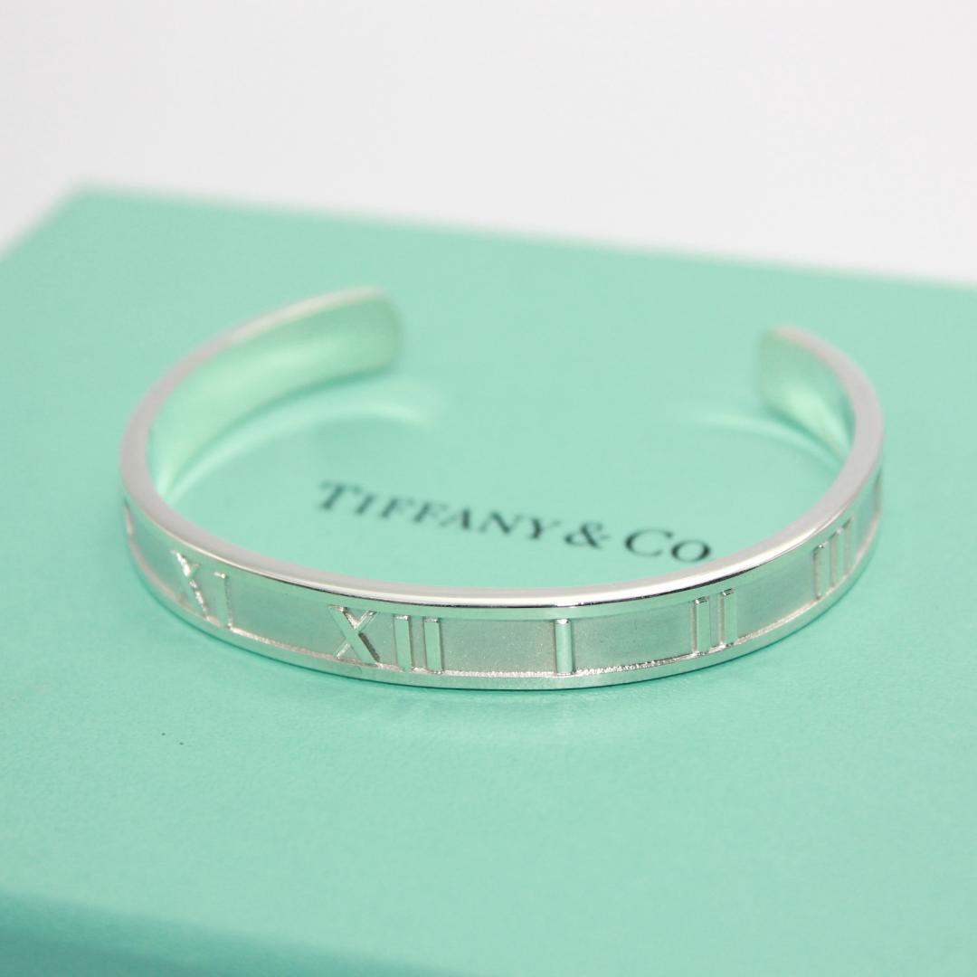 美品 Tiffany&Co. ティファニー アトラス バングル SV925