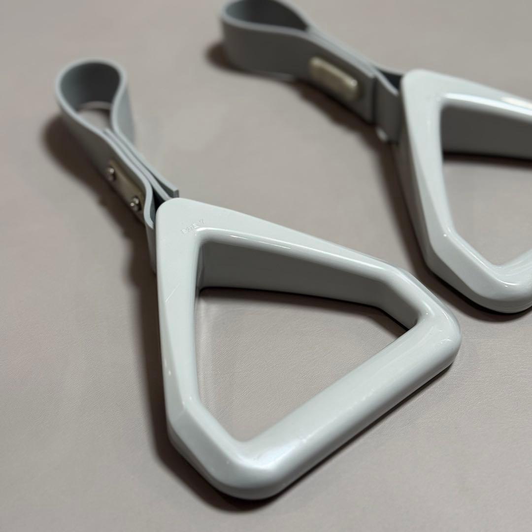 美品！JR東日本 吊り革 2個セット（五角形/グレー）鉄道部品 ミカミ-7