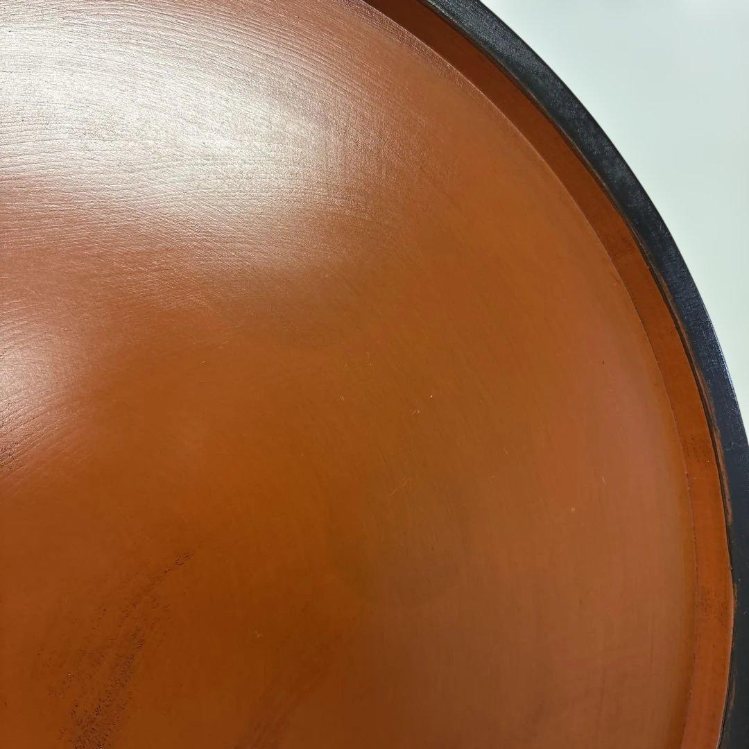 漆工房　大島　天然木　うるし塗　高脚卓盆 ⑤