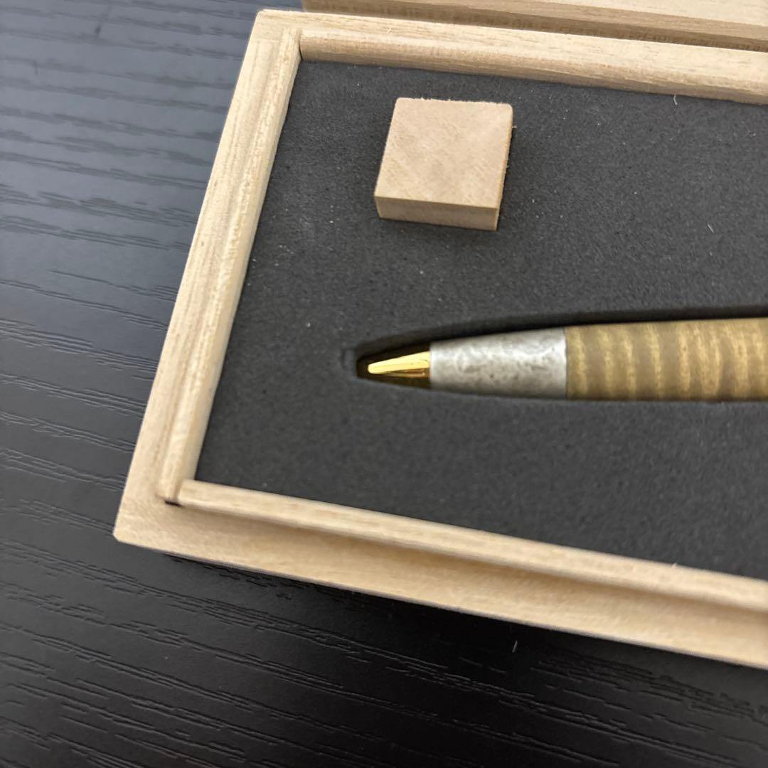 EDWIN 野原工芸 木製シャープペンシル　斑紋純銀色