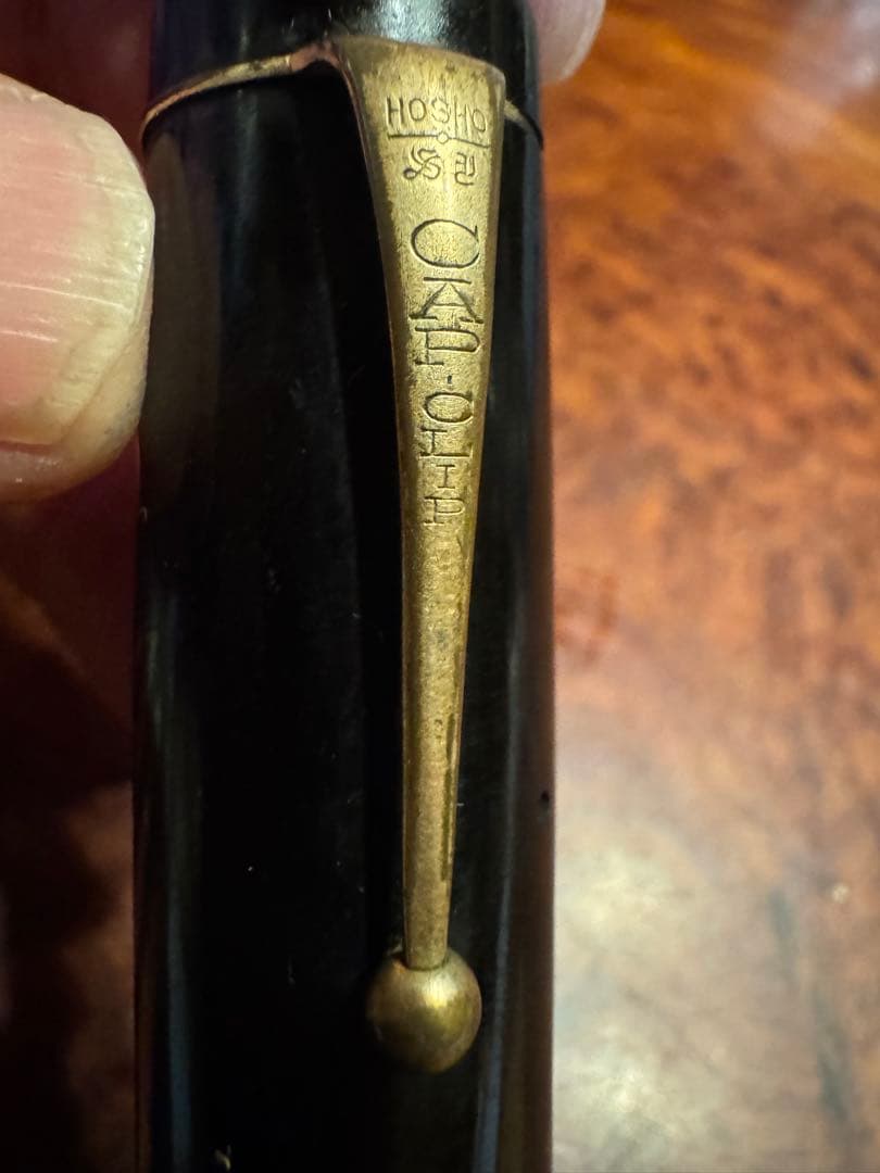 ビンテージ超極太万年筆14K刻印　メーカー不明　ジャンク