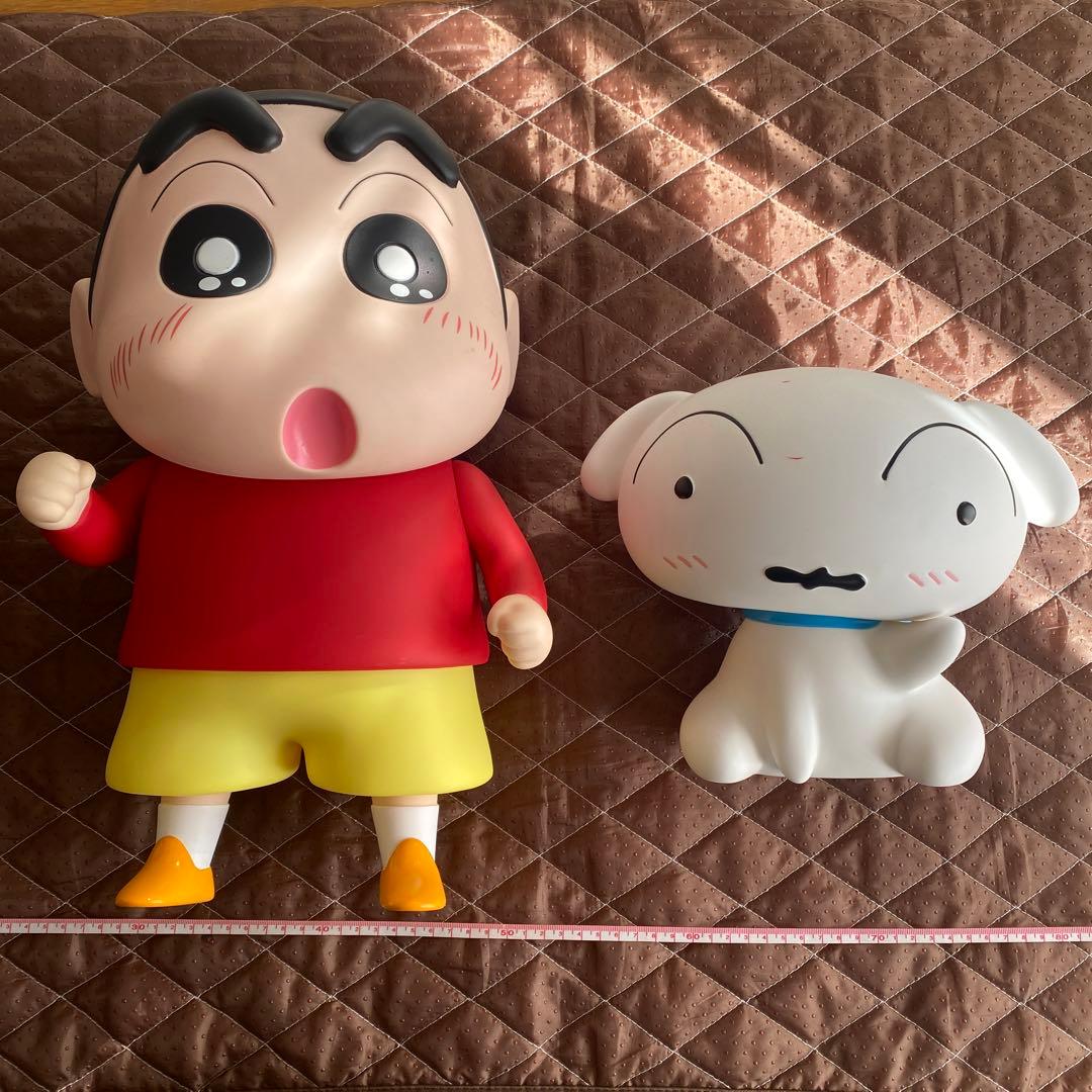 クレヨンしんちゃん　ビック フィギュア　シロ　ソフビ バンク　貯金箱