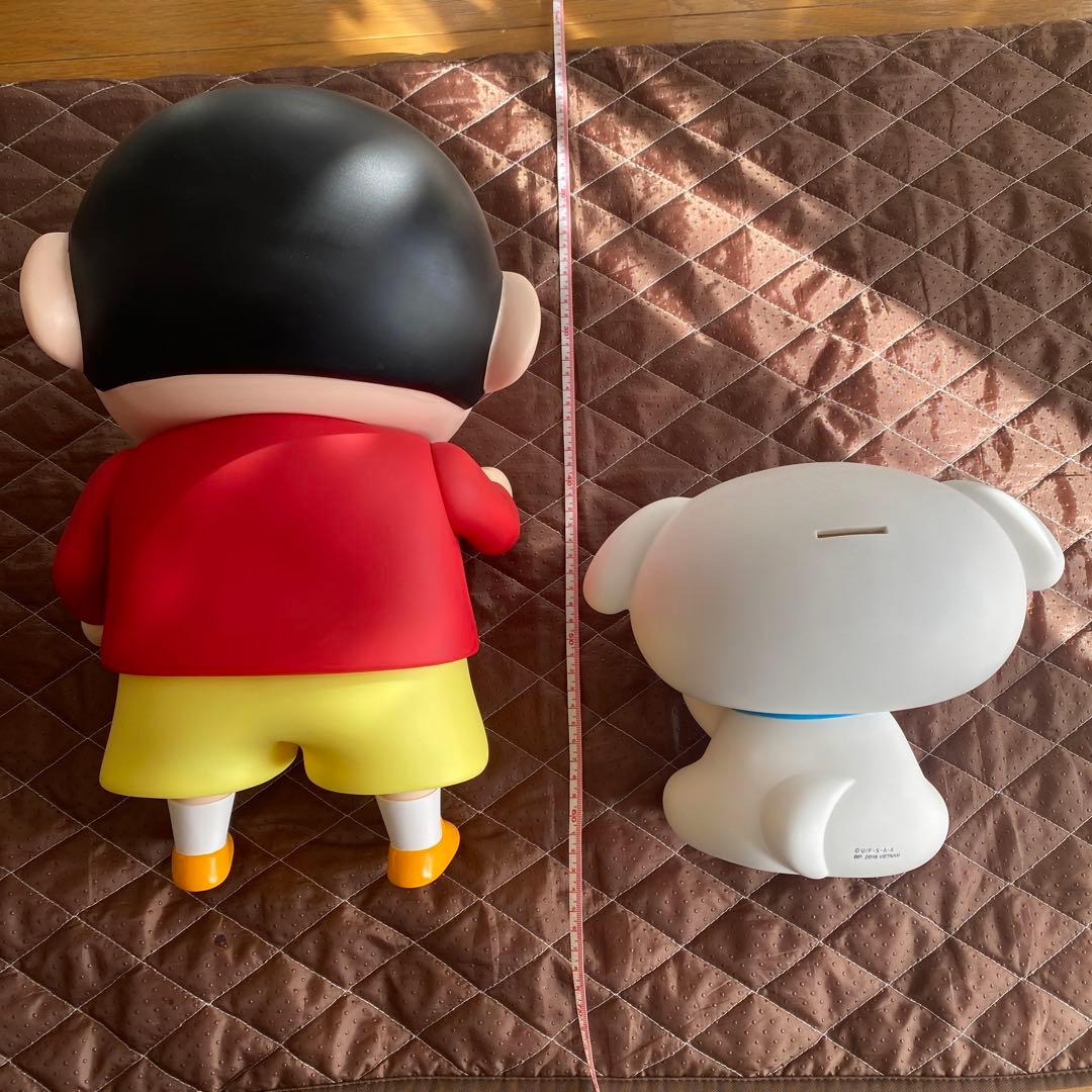 クレヨンしんちゃん　ビック フィギュア　シロ　ソフビ バンク　貯金箱