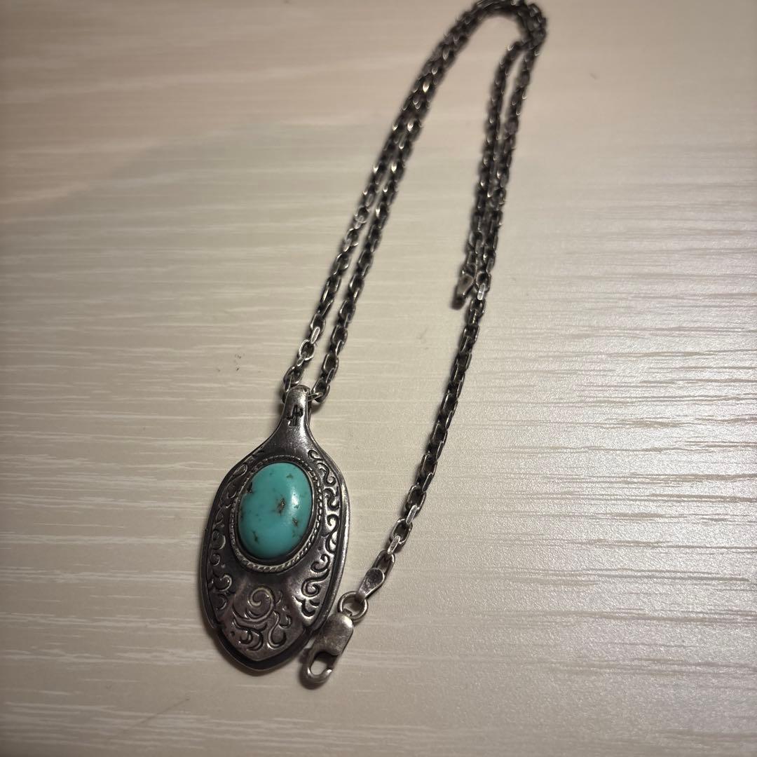 【希少】ターコイズ シルバーネックレス Ramón del Sol ナバホ族