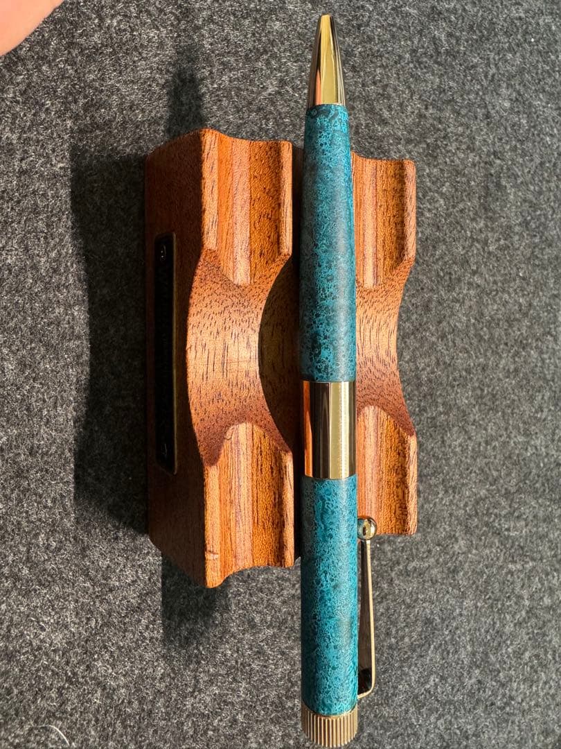 Romeo ロメオ No.3 ボールペン 斑紋ガス青銅色 アプリコットゴールド