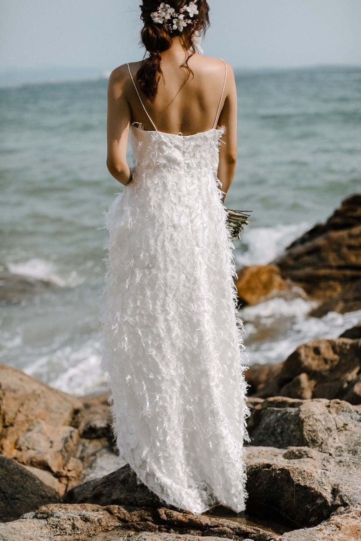 solala FURNA 前撮り後撮りフェザーモチーフ パーティー fw1923