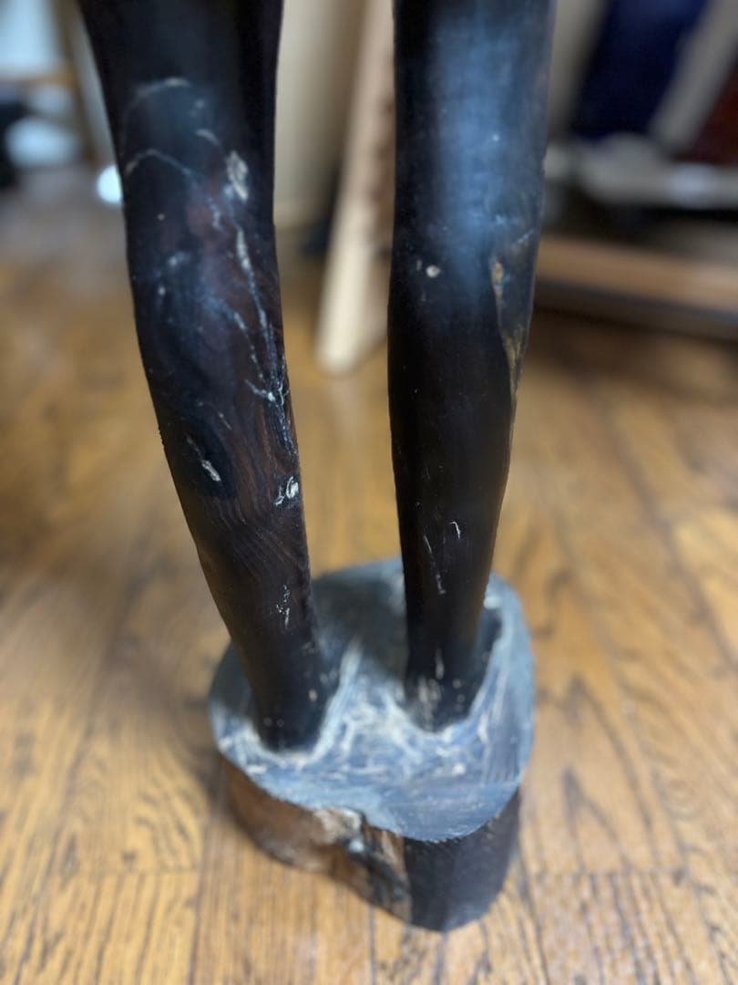 【アフリカ美術】木彫り人形　約103cm