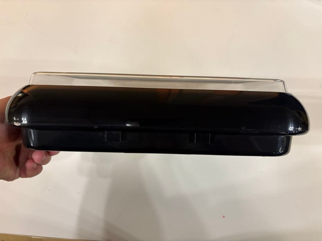 ★動作品★TWEMCO トゥエンコ パタパタ時計QD-35 ブラック