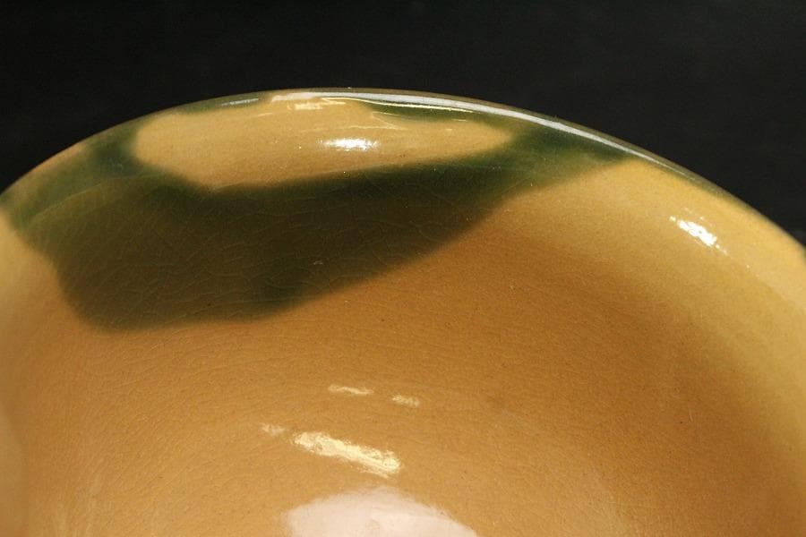 茶道具 京焼 紫翠窯 鈴絵茶碗　三代西村徳泉造 共箱 未使用(メ1551)