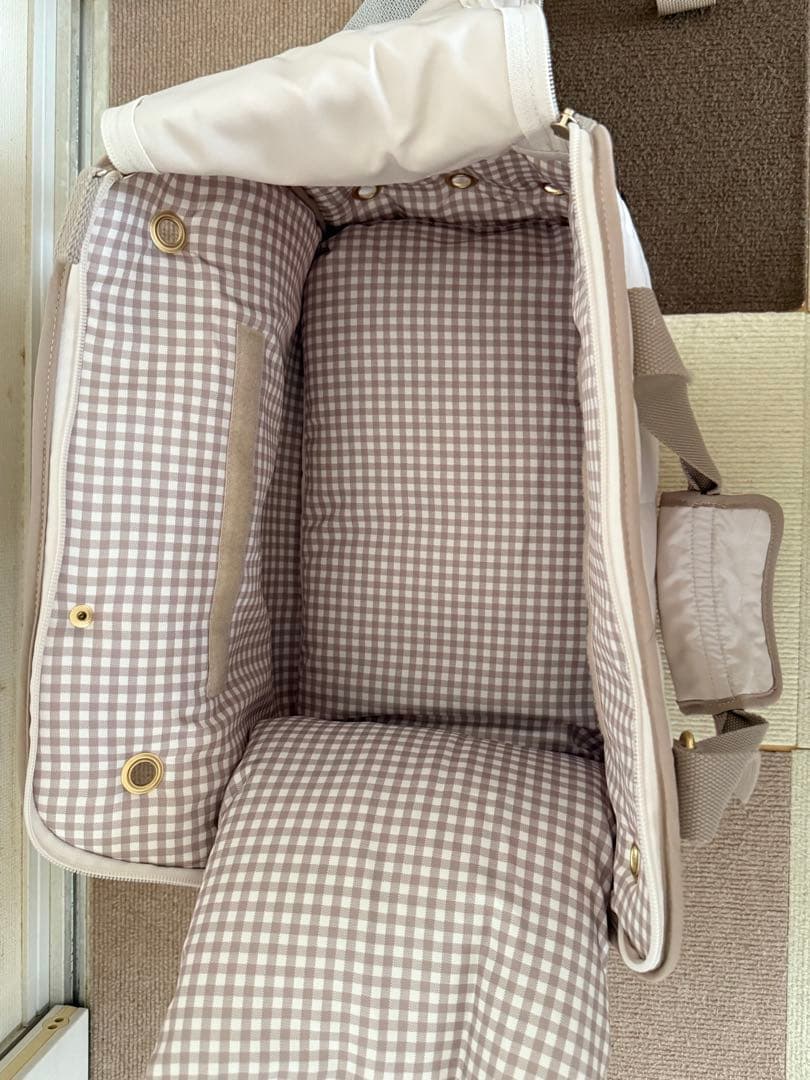 PET PARADISE 小型犬キャリーバッグ ベージュ M