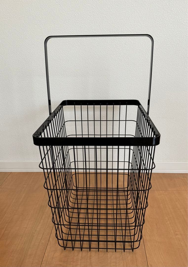 3*c様 山崎実業 ランドリーワゴン+バスケット タワー セット ブラック