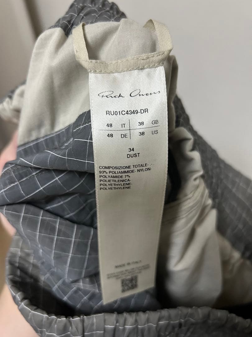 Rick Owens グレー チェック柄 サルエルパンツ