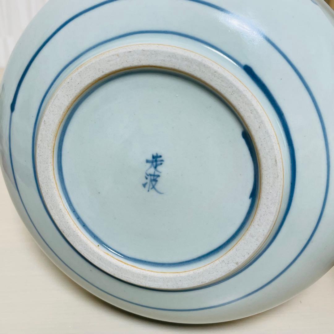 六代 佐藤走波 染錦花鳥文 手鉢 陶器 骨董品 共箱