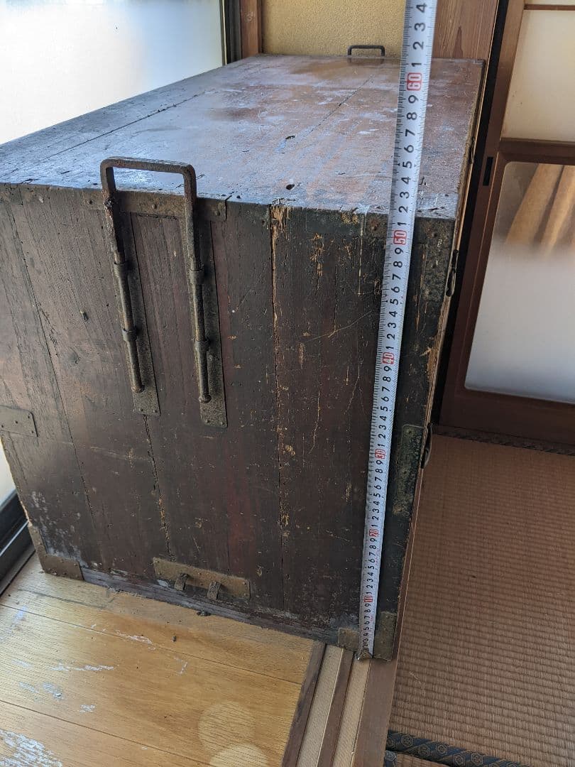 アンティーク/木製引き出し 2段 ダークブラウン/昭和レトロ/即購入歓迎/タンス