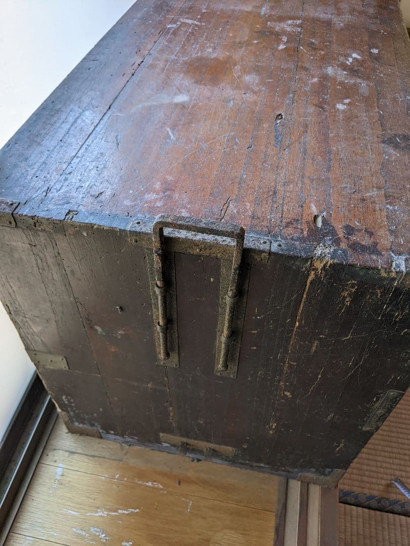 アンティーク/木製引き出し 2段 ダークブラウン/昭和レトロ/即購入歓迎/タンス