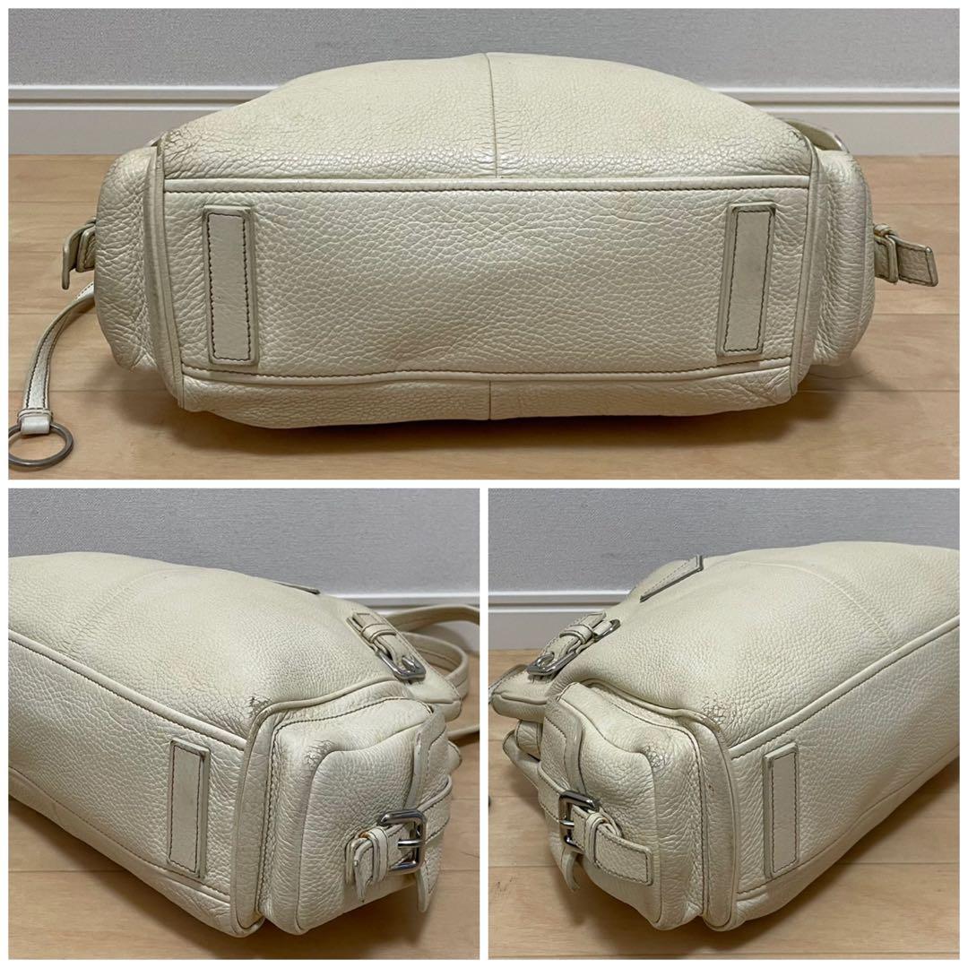 ■PRADA（プラダ）/良品 / レザー / ハンドバッグ / アイボリー