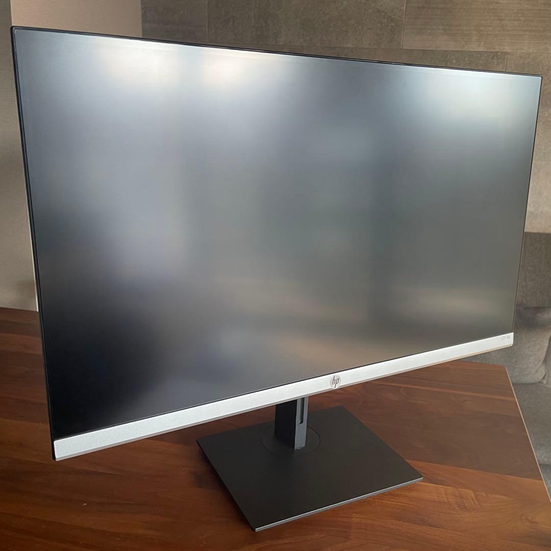 HP 27インチ 4K ディスプレイ モニター本体　(5ZP65AA#ABJ)