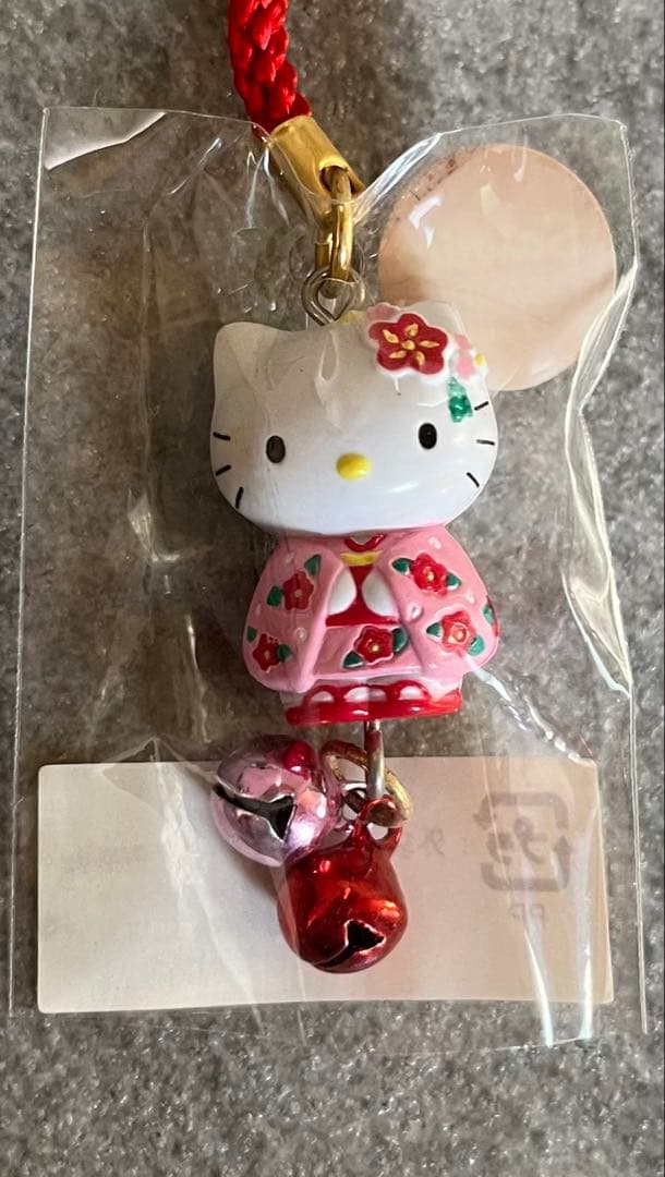 レア　ハローキティ 着物キティ　2002年　ご当地キティ　京都限定　鈴付き