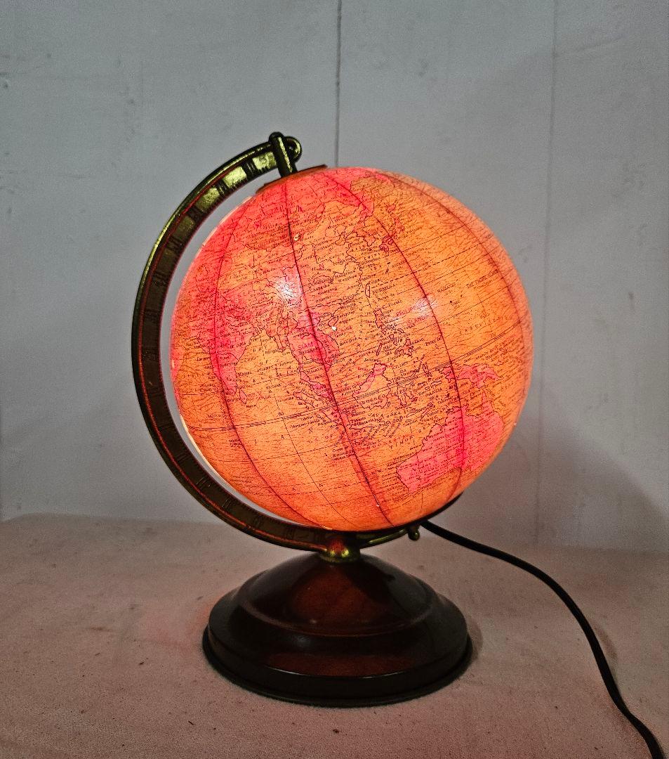 USヴィンテージ REPLOGLE GLOBES 地球儀 卓上ライト アメリカ製