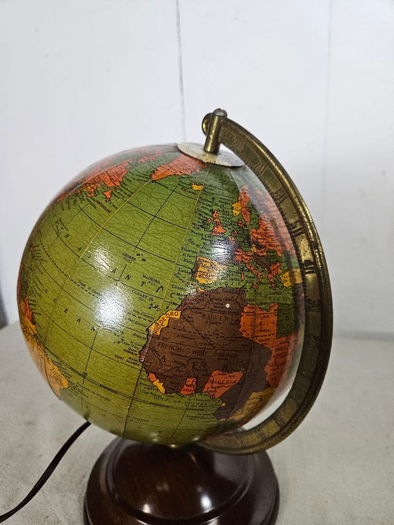 USヴィンテージ REPLOGLE GLOBES 地球儀 卓上ライト アメリカ製