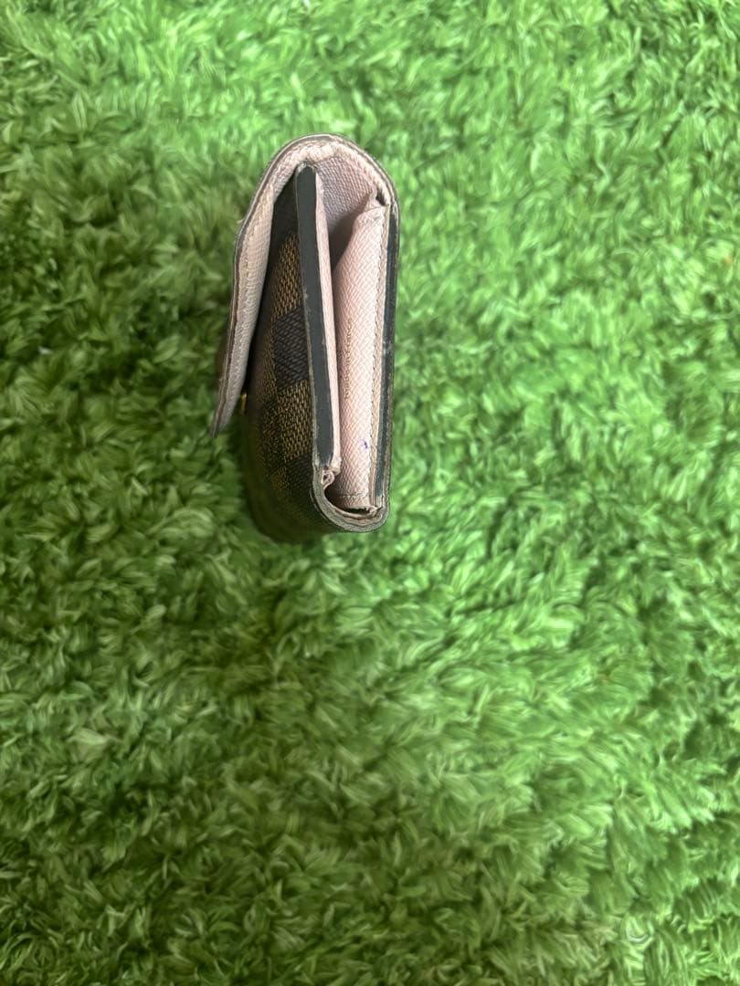 ルイ・ヴィトン♡ ダミエ エベヌ ローズ ポルトフォイユ ヴィクトリーヌ