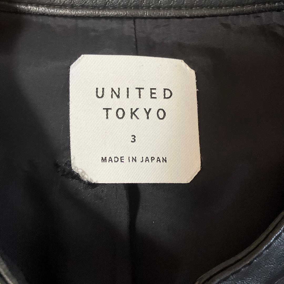 united tokyo ラムレザーシングルライダース サイズ３