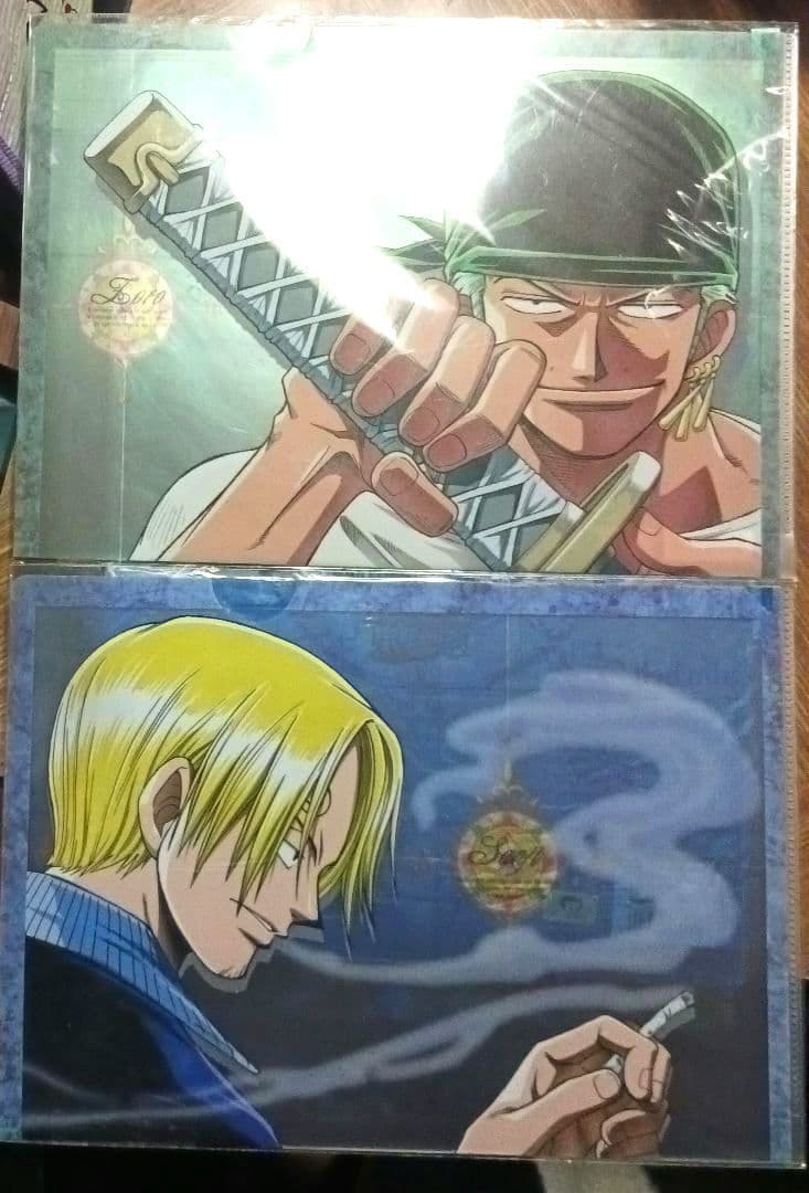 ワンピース　クリアファイル B5サイズアニメ版 ゾロ サンジ