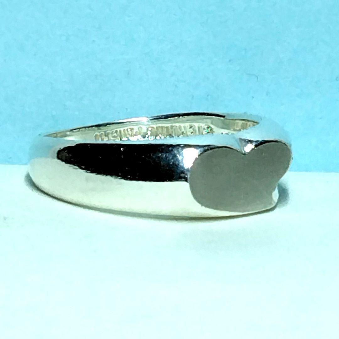 ティファニーカーブドハートリング　11号　新品仕上げ　無傷未使用に近い