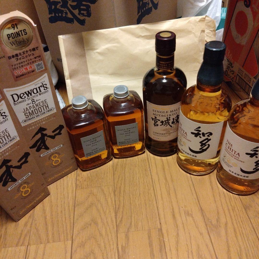 デュワーズ8年 和 サントリー知多　ニッカ フロムザバレル　宮城峡