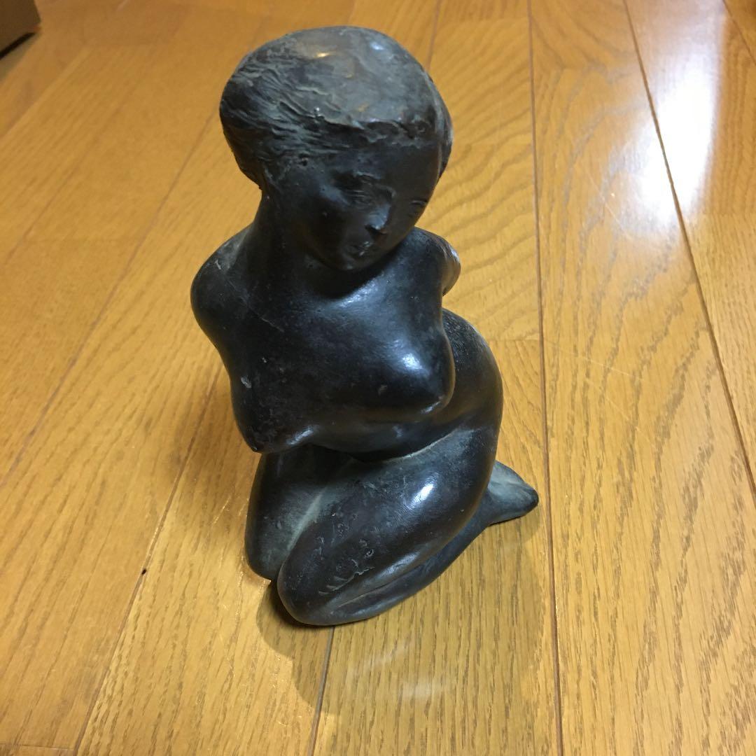 箱なし　山崎猛　女性像　ブロンズ像