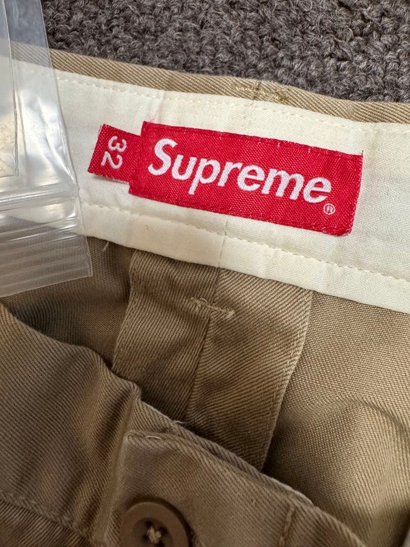 23ss supreme Chino Pant 32 Khaki チノパン