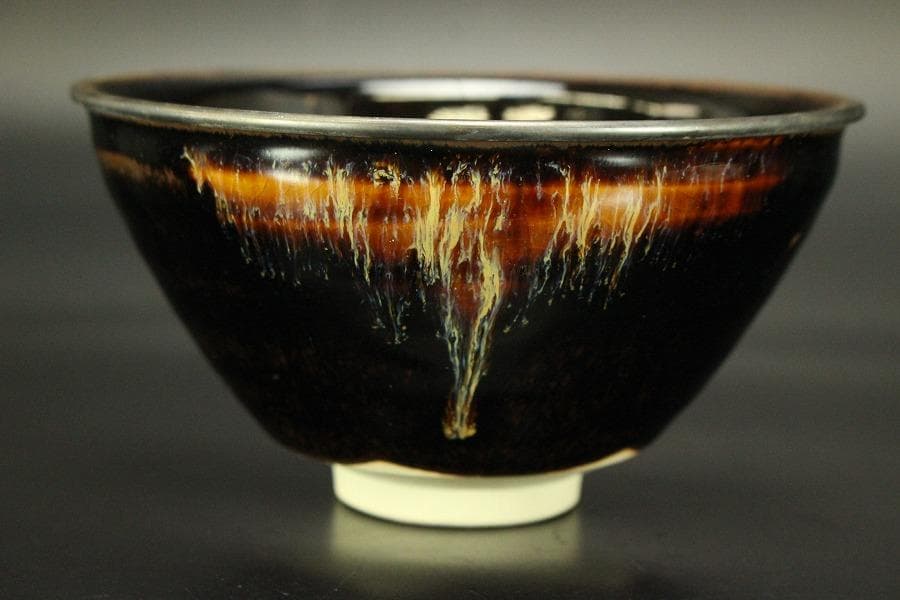 茶道具 天目茶碗 天目台 二件(ZE522)