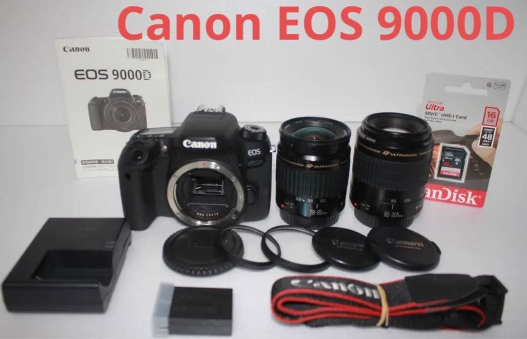 人気機種　キャノン Canon EOS 9000D　標準＆望遠ダブルレンズセット