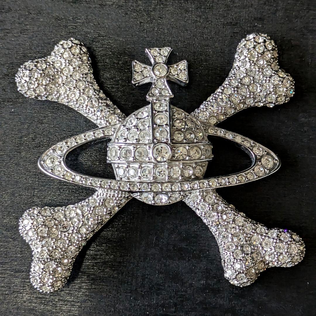 vivienne westwood パイレーツオーブ ラインストーン ブローチ