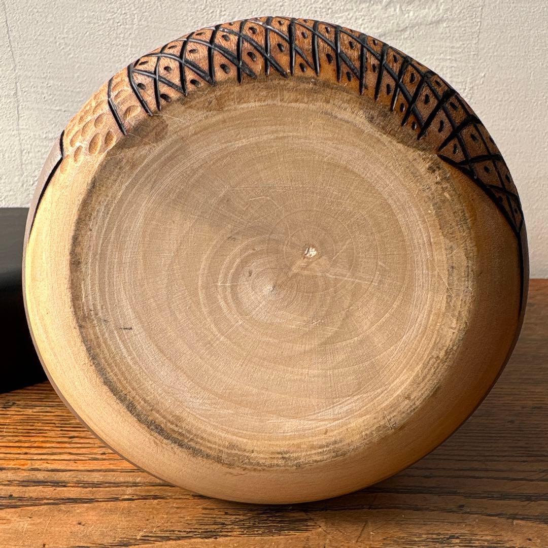 創作こけし 作家 小林伊之助 工人 『炉火』　在銘