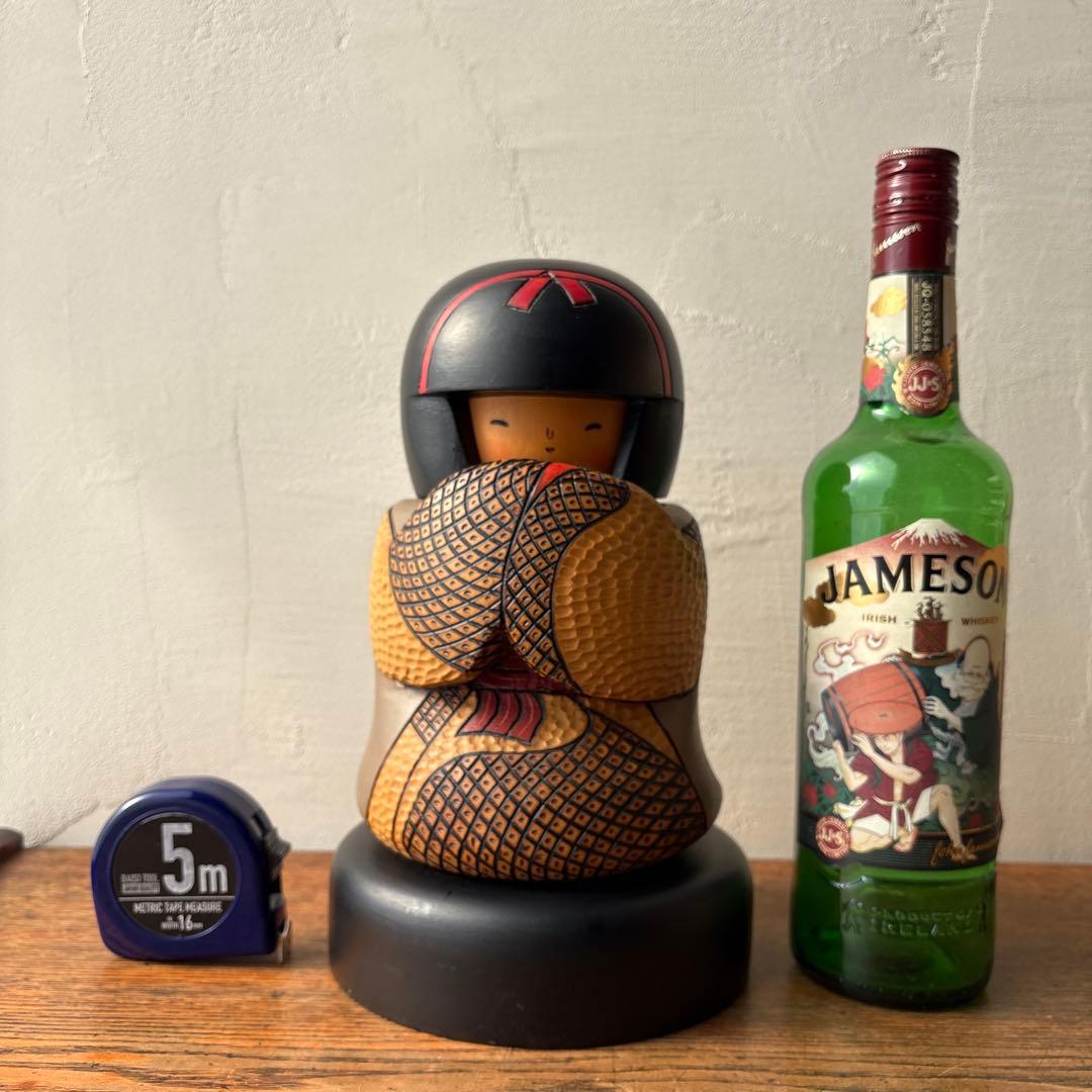 創作こけし 作家 小林伊之助 工人 『炉火』　在銘