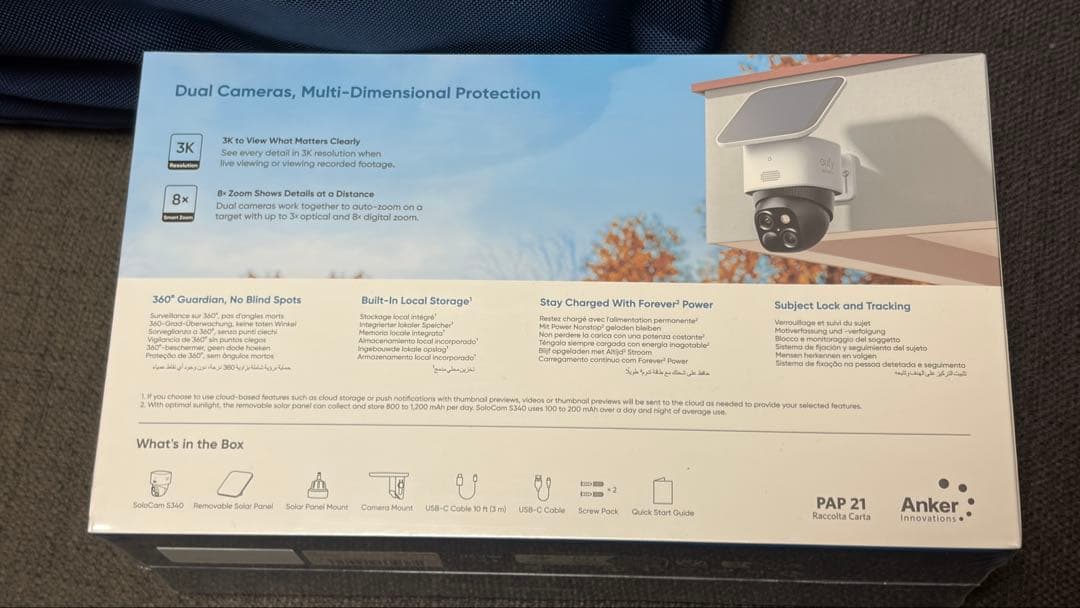 【新品・未使用】Anker eufy Security SoloCam S340