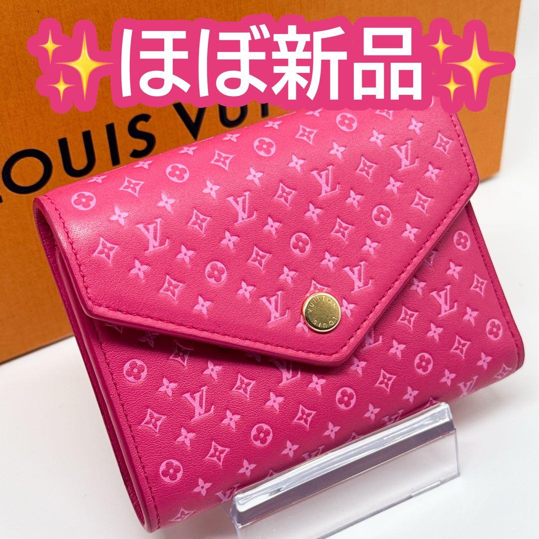 ルイヴィトン モノグラム ポルトフォイユ ヴィクトリーヌ ナノグラム ピンク財布