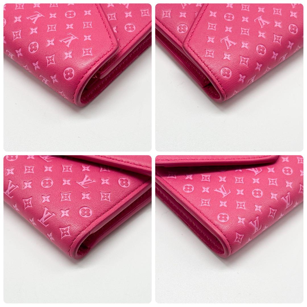 ルイヴィトン モノグラム ポルトフォイユ ヴィクトリーヌ ナノグラム ピンク財布