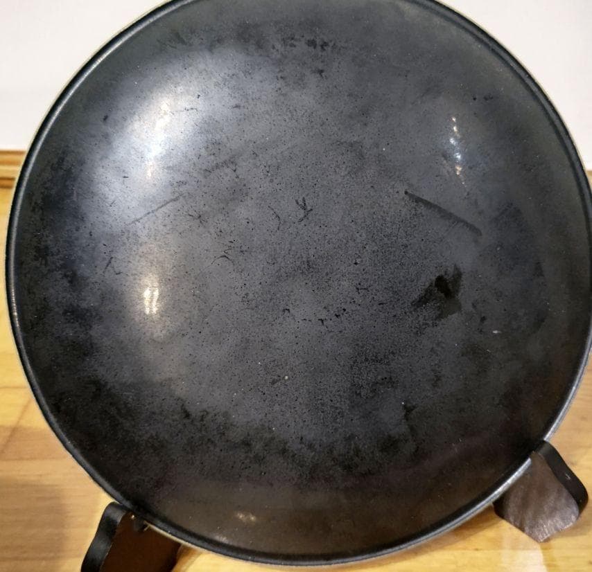 七宝焼き　銀彩　梅飾皿　金地梅 飾皿