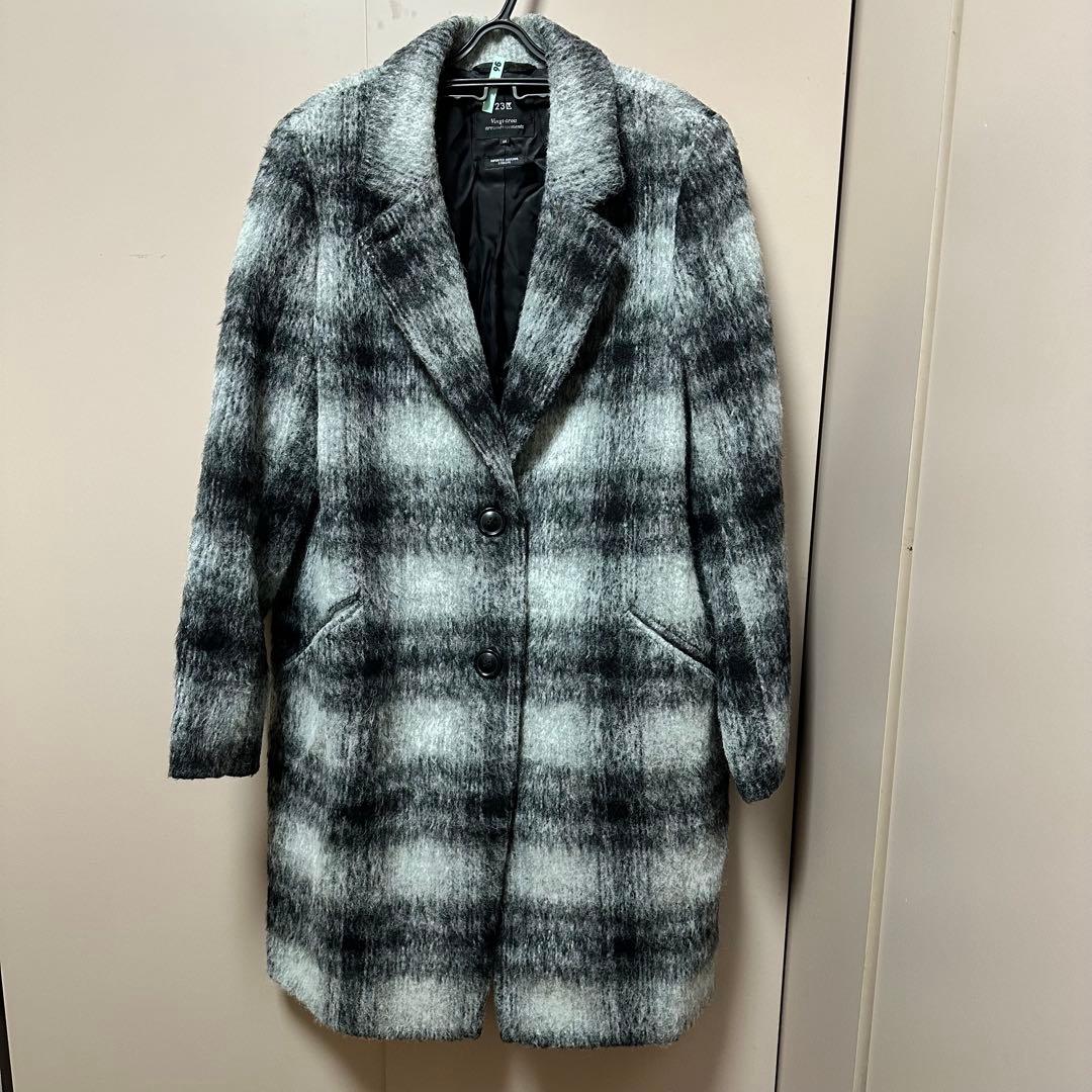 23区 チェスターコート シャギー ジャケット アルパカ サイズ44