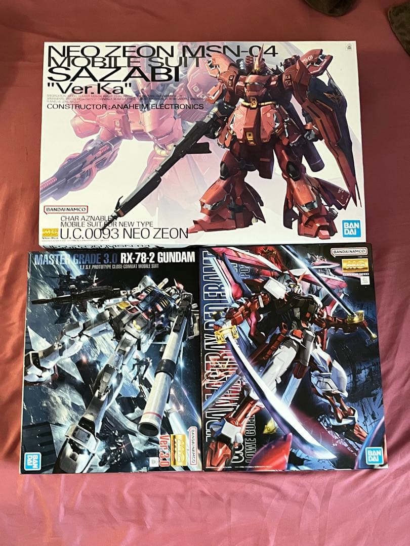 MGガンプラ 3点セット サザビー RX-78-2 アストレイ