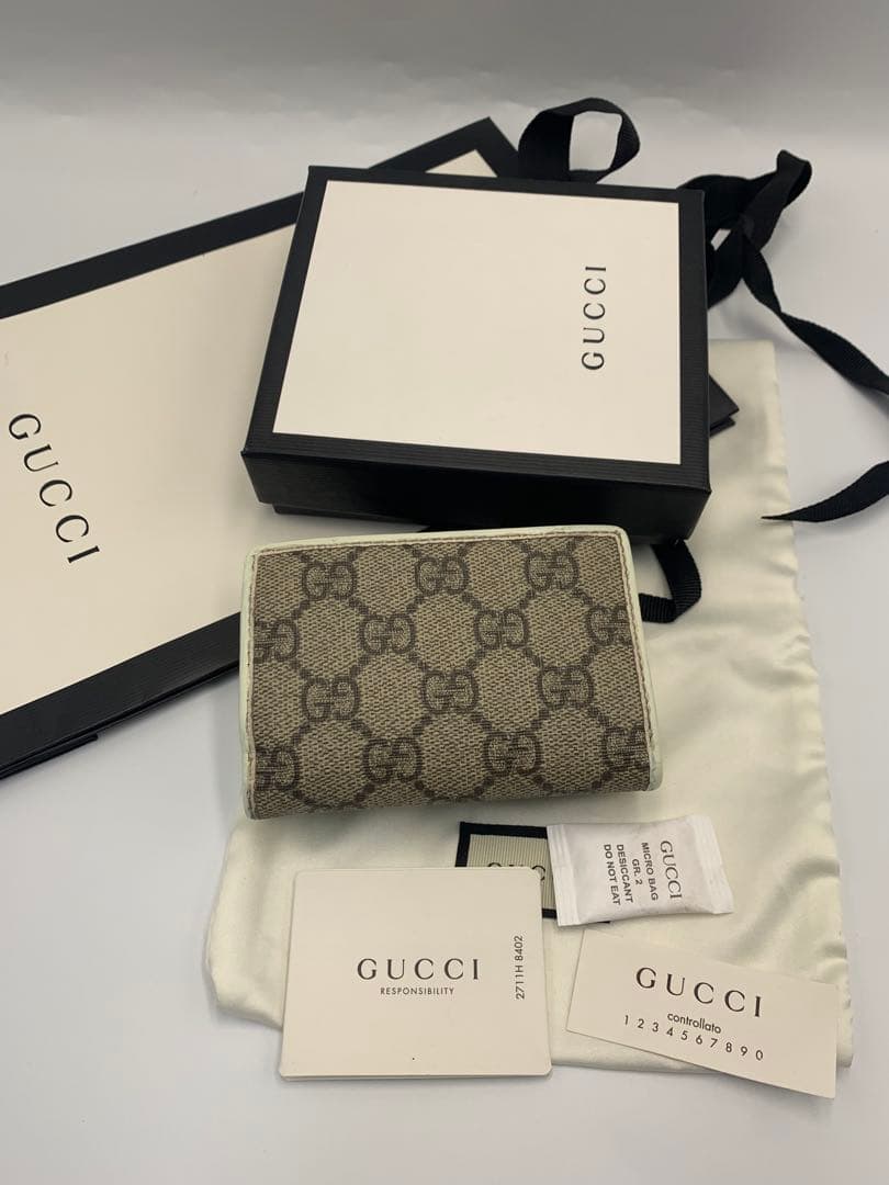 正規品　美品　グッチ財布　グッチホースビット　グッチGGスプリーム グッチレザー