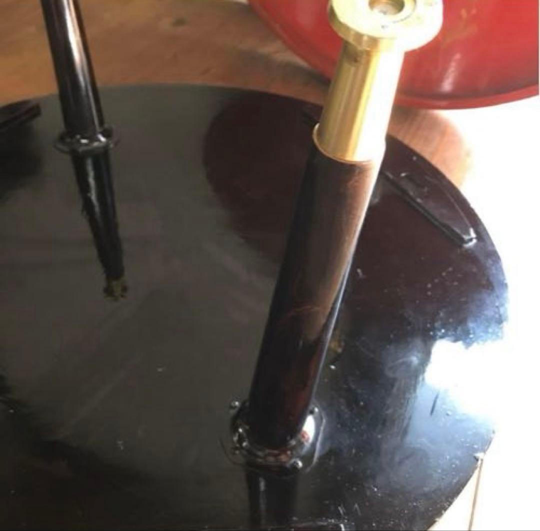 骨董　漆塗り　金彩　蒔絵　ちゃぶ台　飾り台　当時物　古道具　テーブル　脚取り外し