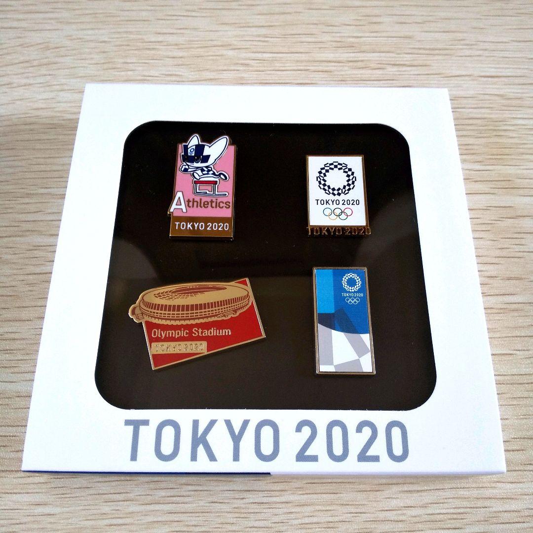 【送料無料】東京2020 マスコット エンブレム 陸上 ピンバッジ2個セット